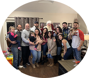 Santa Scott With Gina And Family