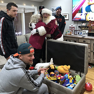 Santa Scott With Stephen And Family